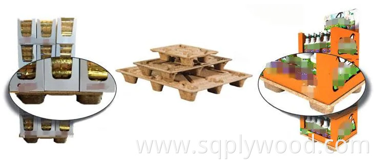 1100X1100mm Mdi Glue Compressed Wood Pallet Molded Presswood Pallets for Package